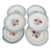 Assiettes plates Digoin Juliette