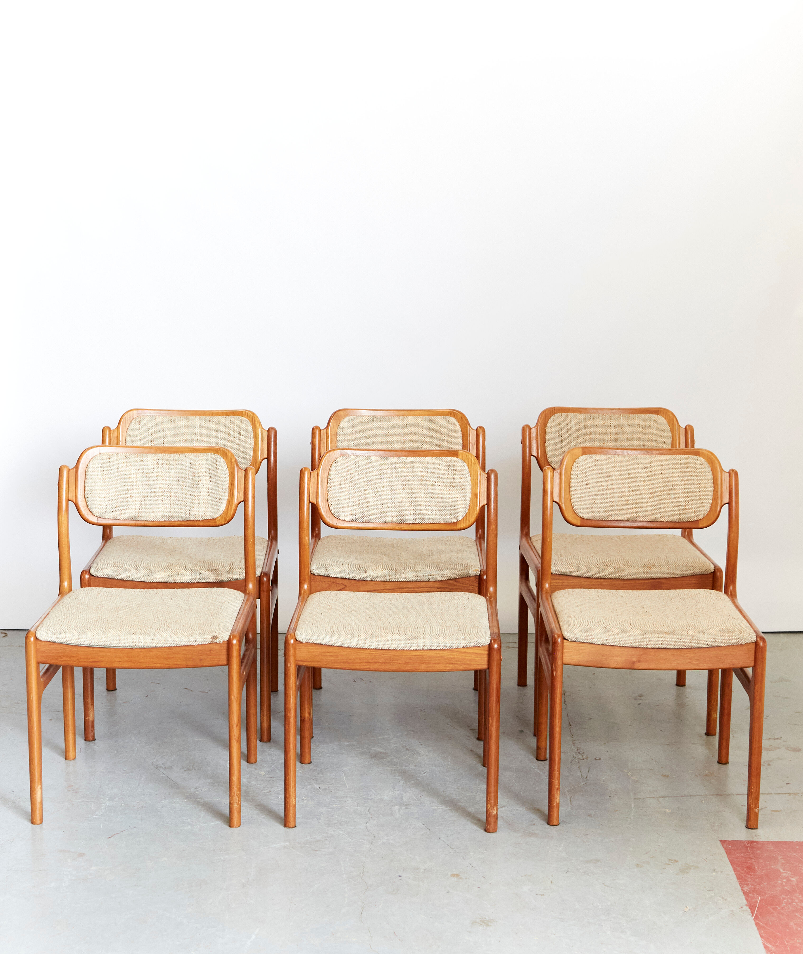 Johannes Andersen teak dining chairs for Uldum