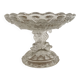 Vide-poche footed bowl in molded glass from portieux vallerysthal