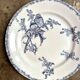 Clairefontaine - Léon Graves round dish in iron earth, "Chardonnerets" service, late 19th century