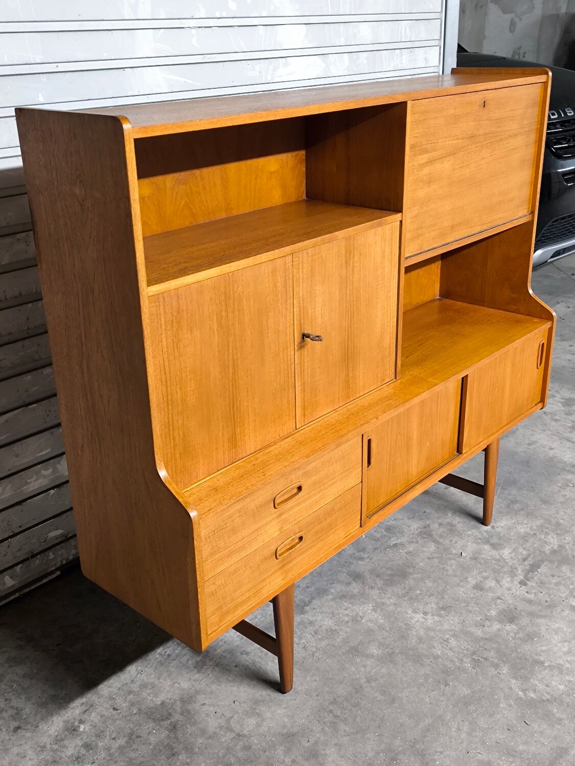 Vintage Scandinavian teak enfilade from the 1960s by Samcom.