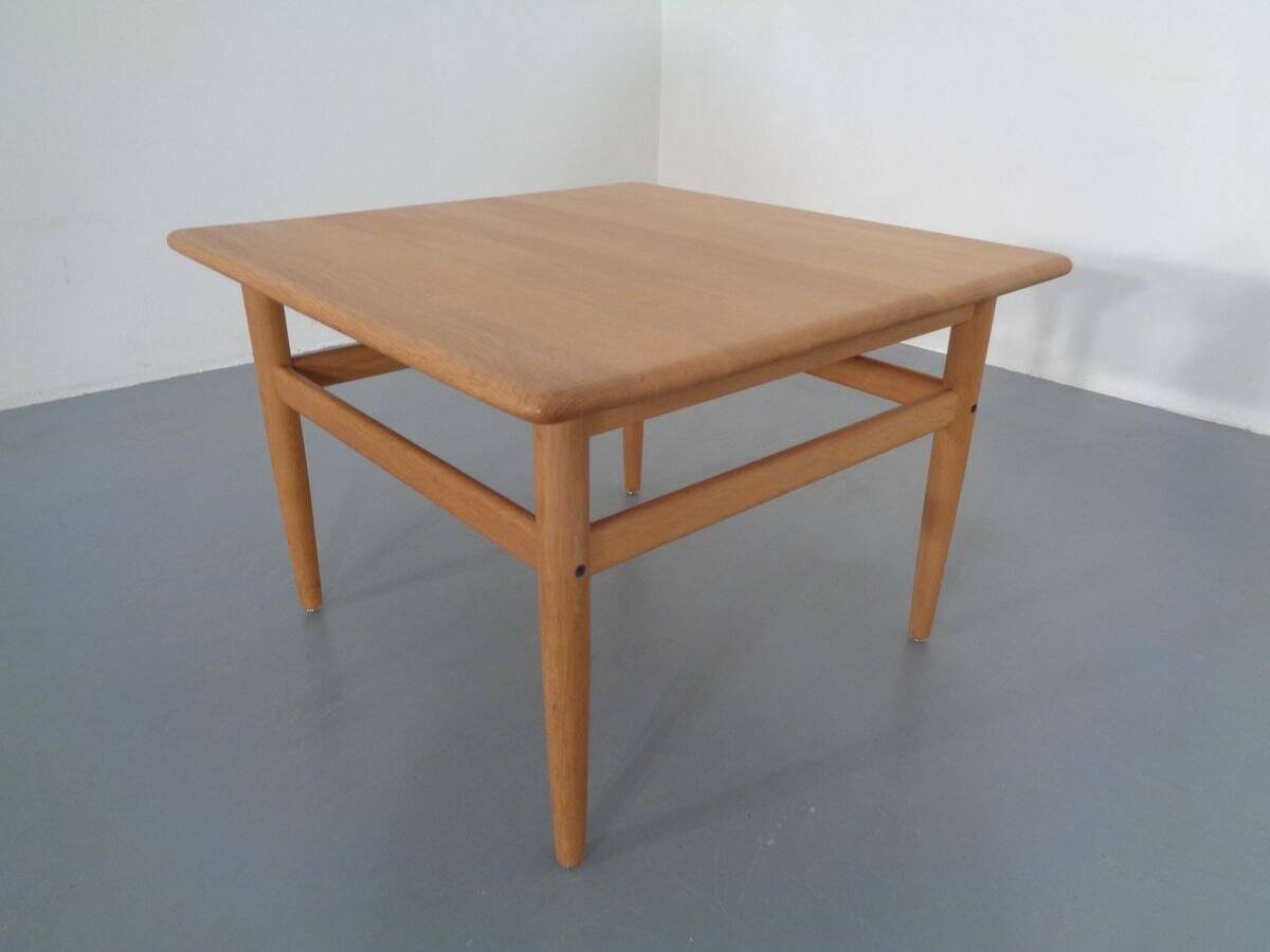 Danish Oak Sofa Table by Niels Bach, 1960s