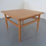 Danish Oak Sofa Table by Niels Bach, 1960s