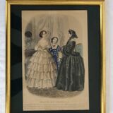 Set of 2 19th century fashion prints - Magasin Des Demoiselles