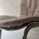 Chaise Cidue en chrome et velours ras, Willy rizzo design 1970