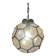 Italian Art Deco glass ceiling light in the shape of a honeycomb, 1950s, Italy.