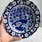 Blue ceramic plate