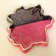 Empty pocket sheet black and pink Vallauris 60s