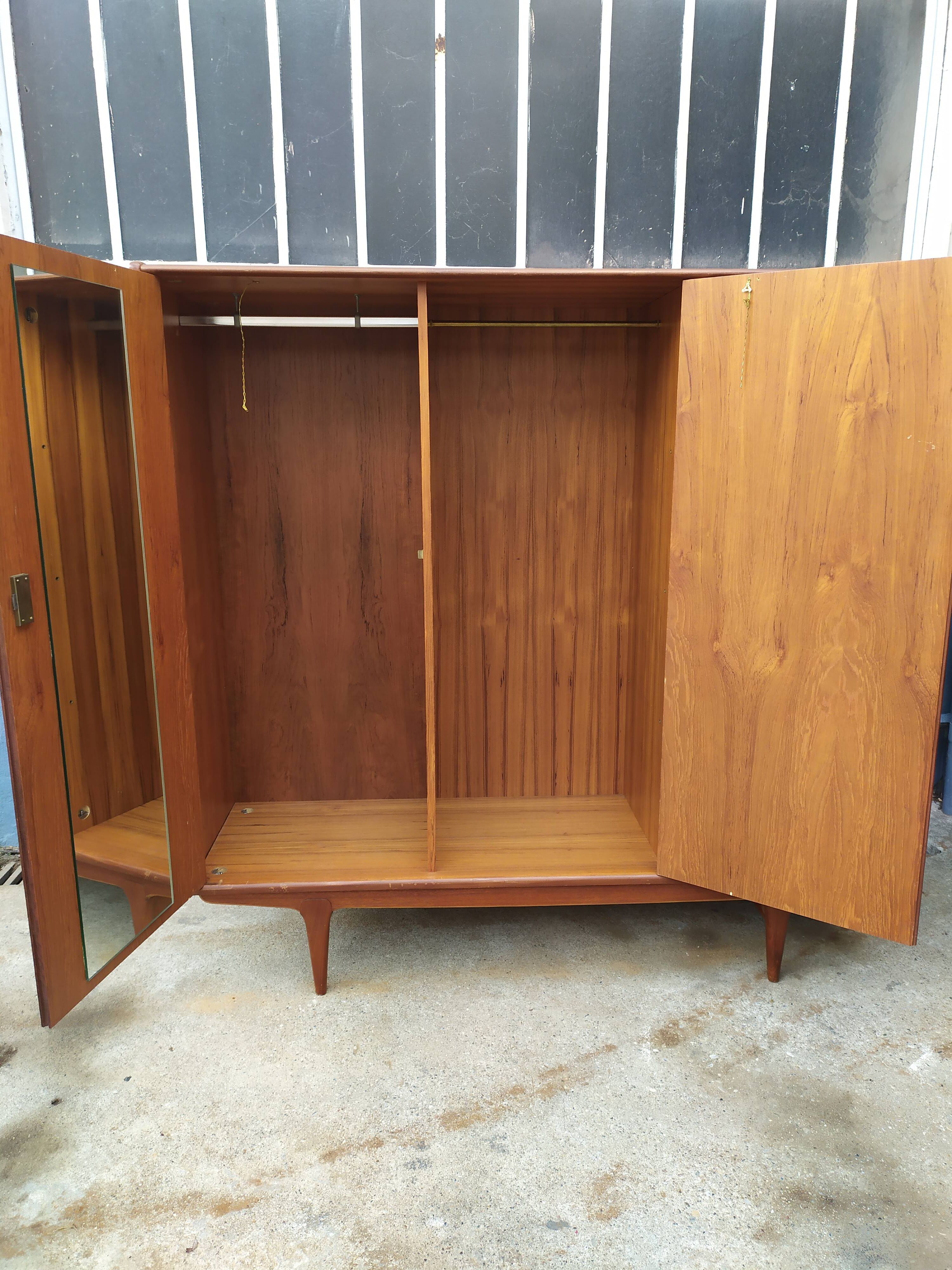Scandinavian wardrobe teak
