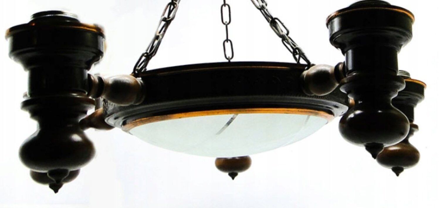 Chandelier du milieu du siècle, Pologne, années 1970