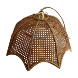 Rattan and caning hanging lamp