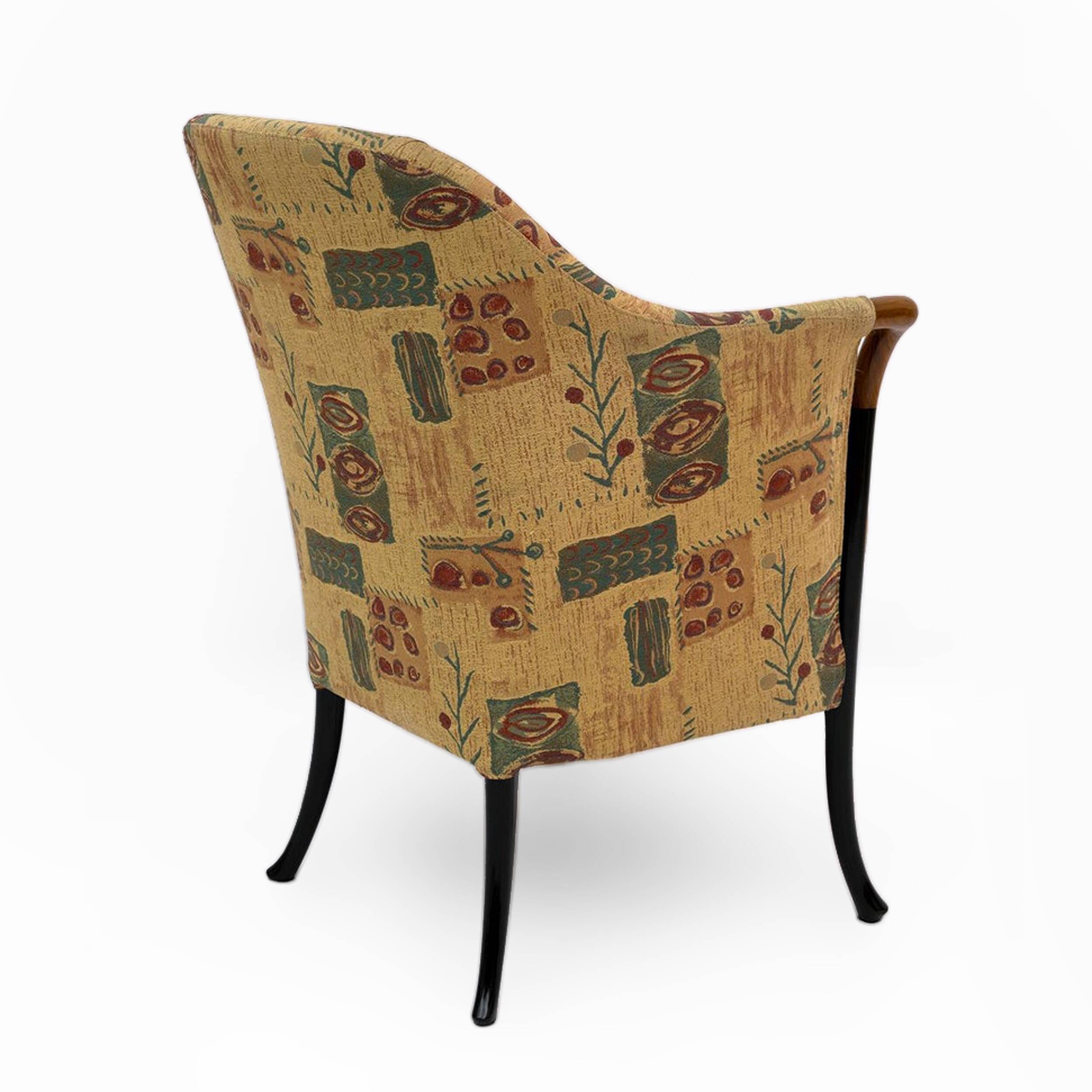 Paire de fauteuils italiens Giorgetti "Progetti", années 1980
