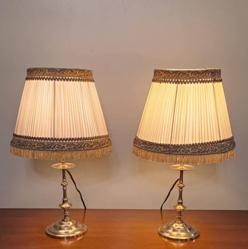 Pair of bedside lamps