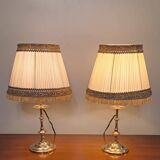Pair of bedside lamps