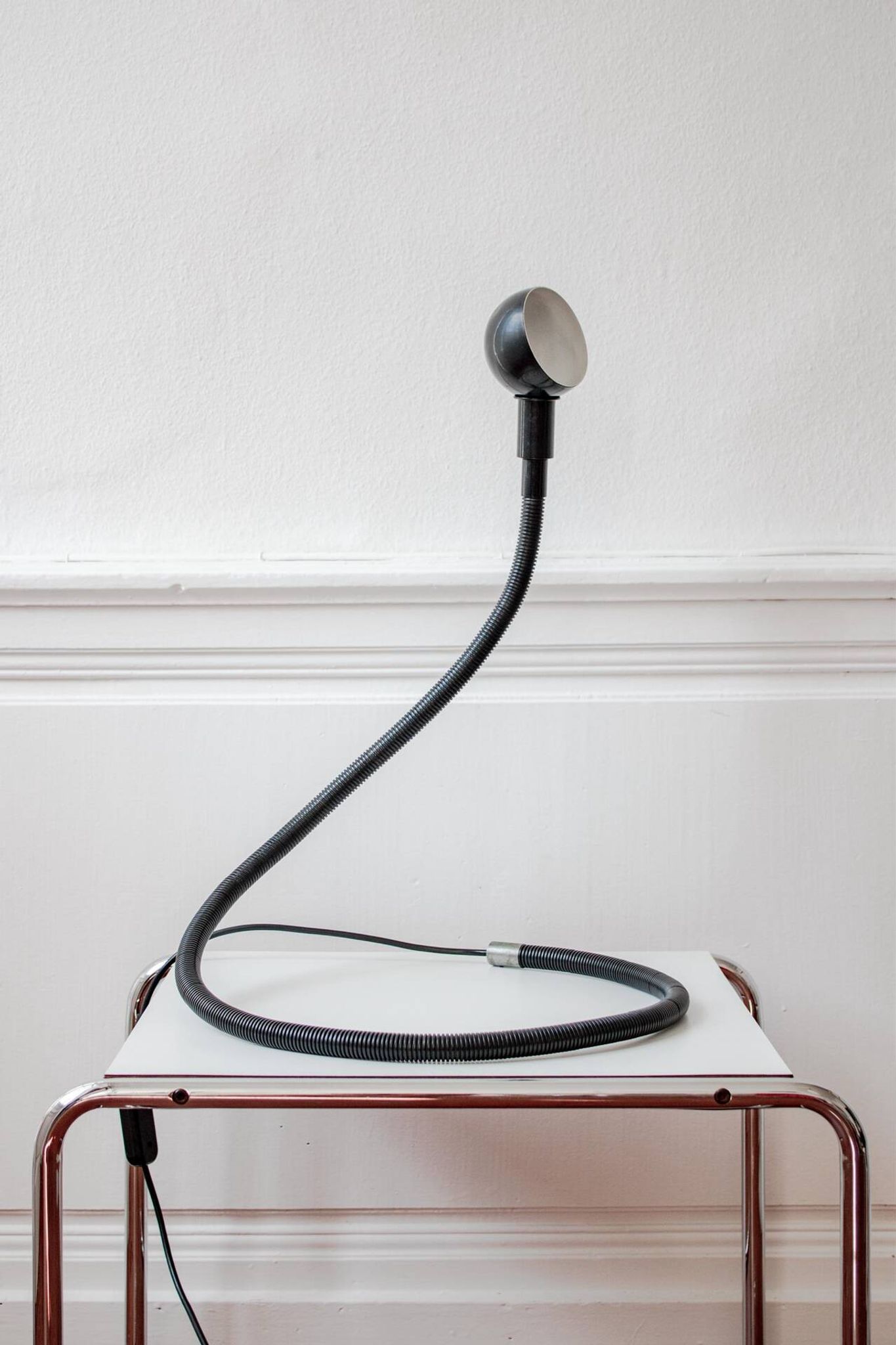 Black Hebi lamp by Isao Hosoe for Valenti, large version, 1970s.