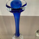 Duo of vintage soliflores vases in glass paste