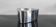 Large Candle Holder / Vintage Photophore IKEA Brushed Aluminium 90s