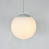 Lampe boule suspendue vintage en verre par hala zeist, 1960s