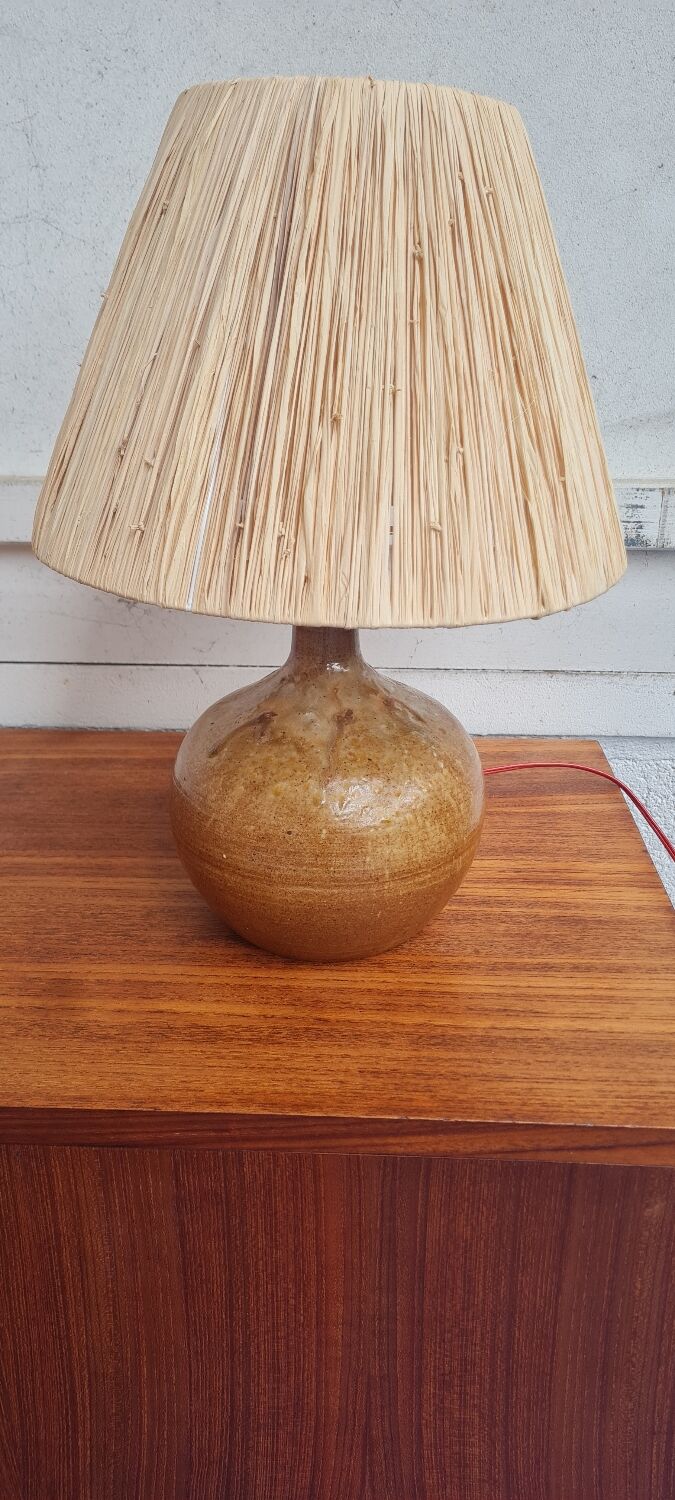 Lampe en grès circa 1950