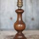 wood lamp, vintage wooden lamp base, table lamp, living room lamp