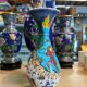 Rare vintage vase Altin Gini in Turkish Kütahya glazed earthenware, handmade and signed.