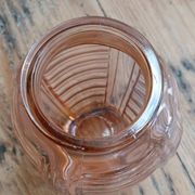 Vase en verre orange