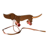 Wooden dog to pull