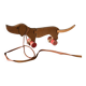 Wooden dog to pull