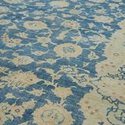 Handmade oriental contemporary 1980s 295 cm x 385 cm beige wool carpet