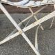 Paire de fauteuils chaises de jardin fer forgé vintage
