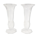 Duo de vases en verre épais