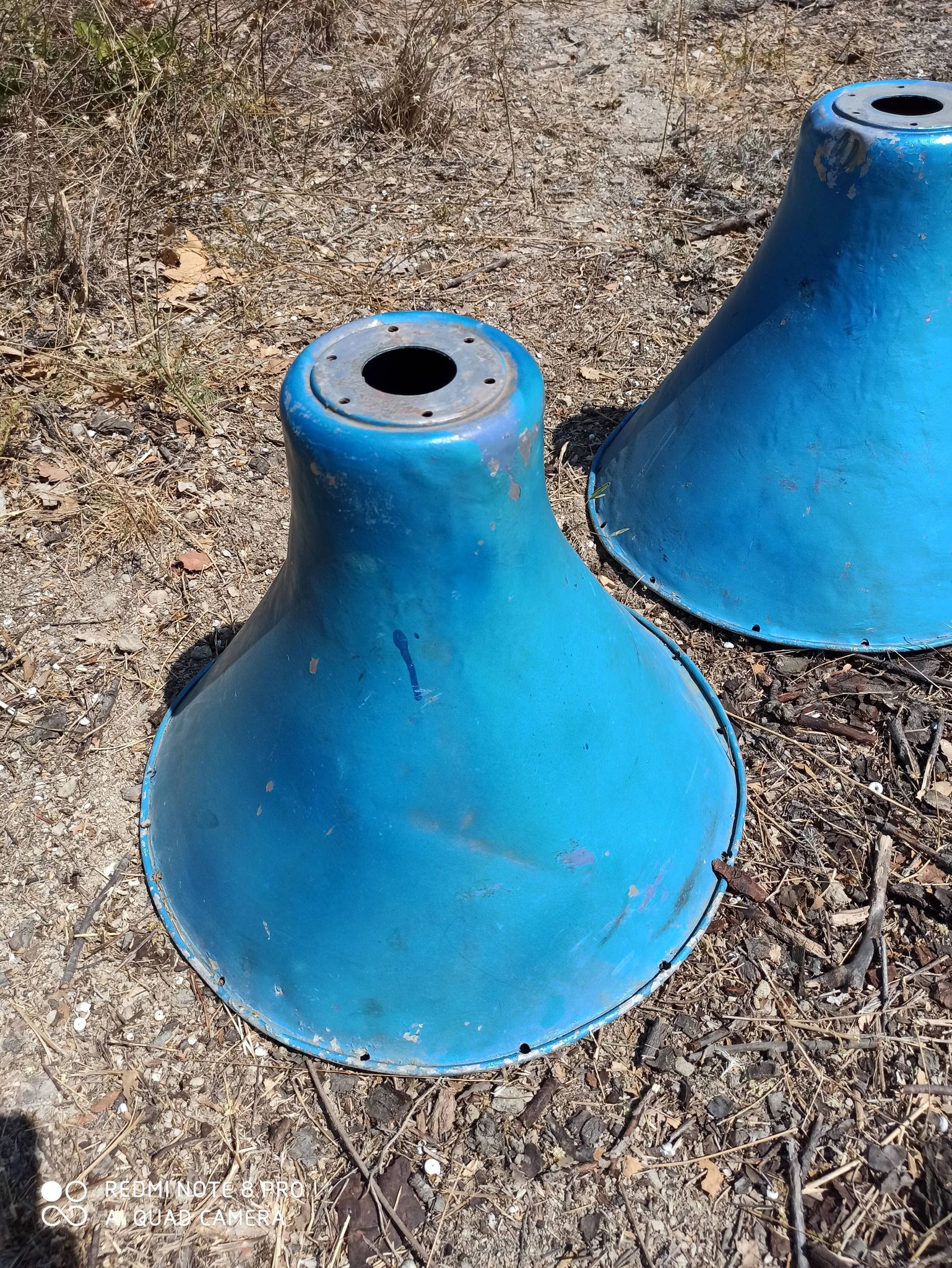 1950s metal light lampshades