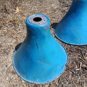 1950s metal light lampshades