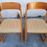 Baumann sleigh chairs, set of 8