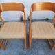 Baumann sleigh chairs, set of 8