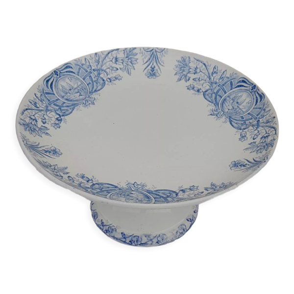 Compotier en faïence de Saint Amand A. Lebacqz & Bouchard modèle Persan diam 23,5 cm