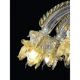 Huge Luxury Italian Chandelier With Flowers and Leaves Murano Glass
