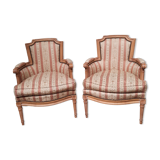 Paire de bergere style Louis XVI