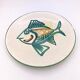 Decorative ceramic plate signed Picault, Vallauris