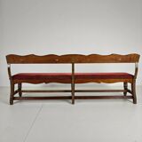 Unique early 20th century oak hall / dining bench