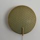 Pair of green plexiglass and gold metal wall lights by Erco, 1950s, Germany.