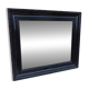 Black lacquered wood mirror "originally punctured"