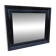Black lacquered wood mirror "originally punctured"