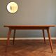 Meal table, expandable, oak
