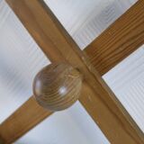 Vintage pine accordion coat rack