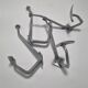 4 aluminium coat hooks