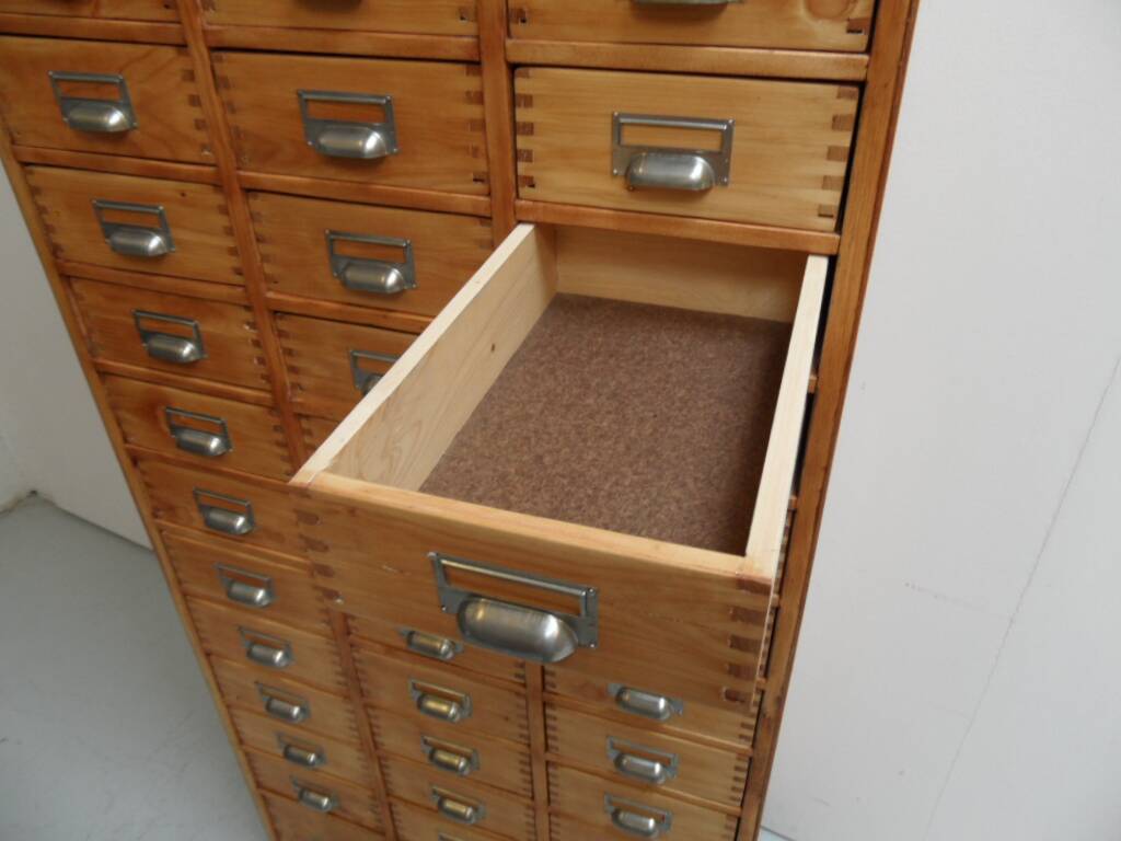 Vintage apothecary cabinet with 45 drawers