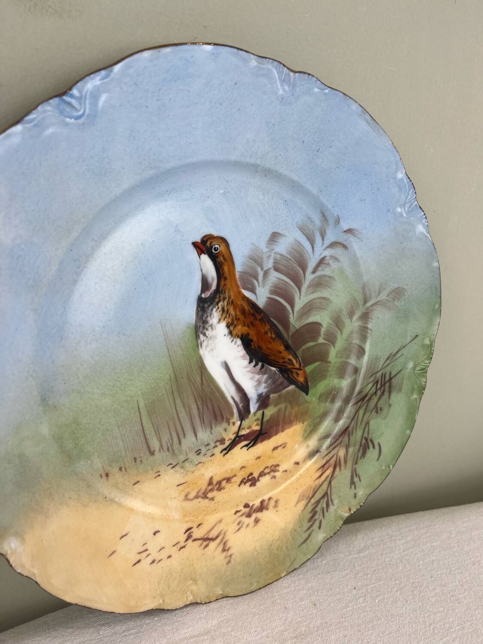Antique decorative plate