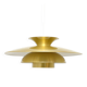 Large gold lamp, Denmark 1970s