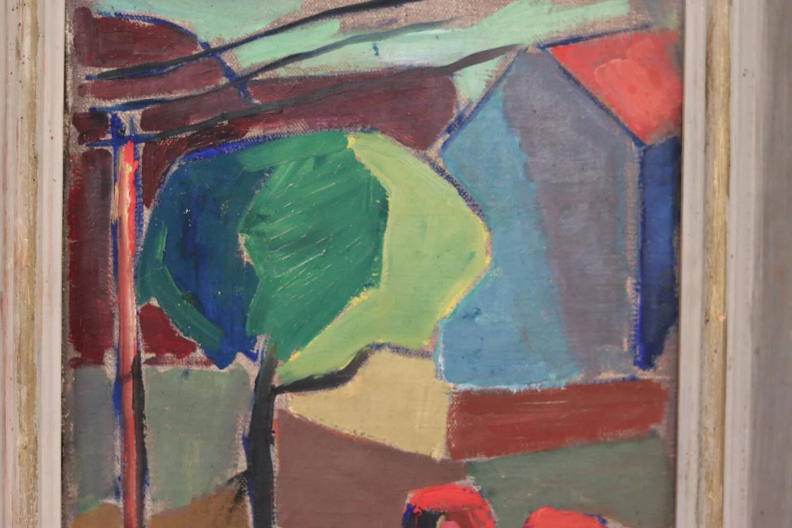 House obscured by a tree by Harry Martinson